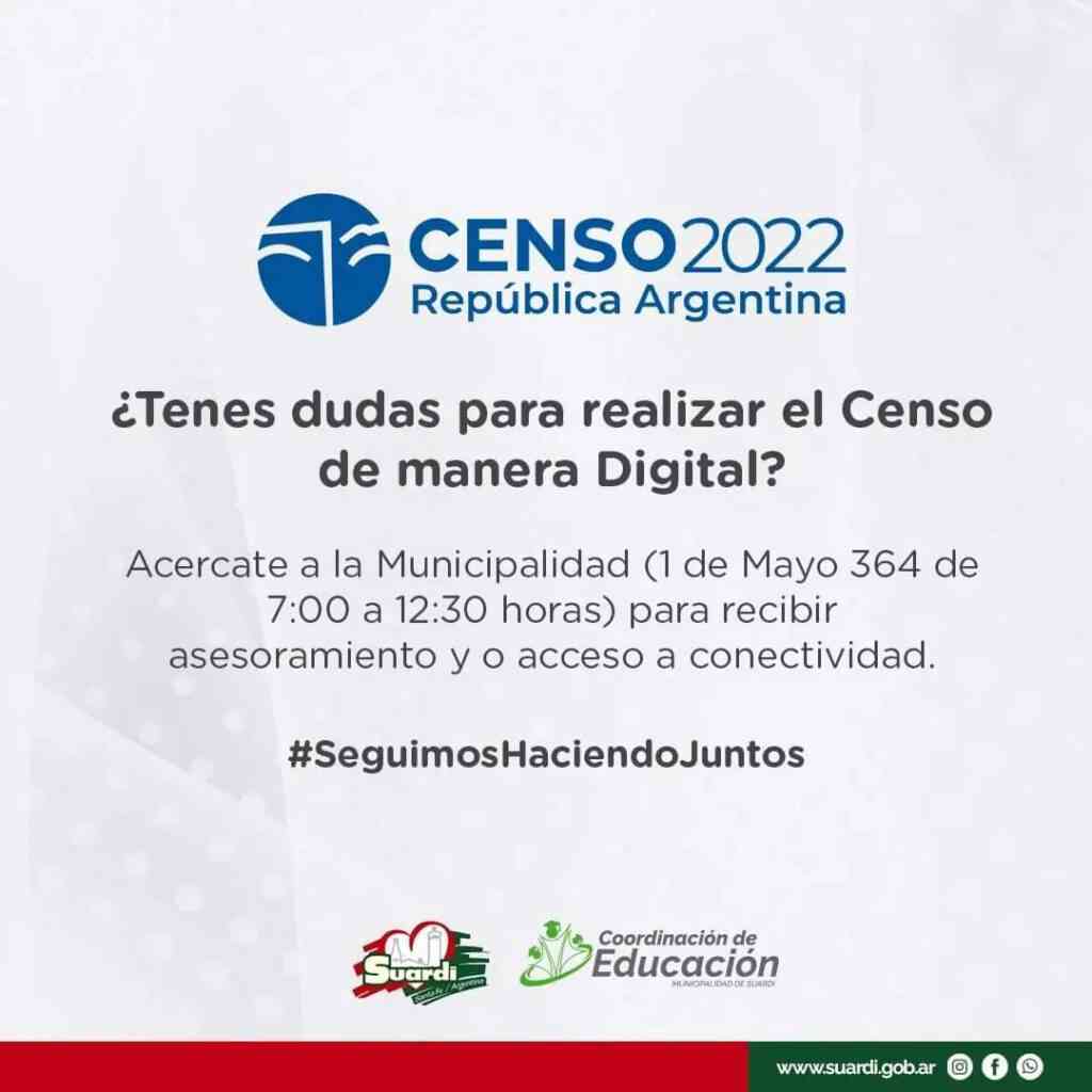 ¿YA REALIZASTE EL CENSO NACIONAL DIGITAL? LA MUNICIPALIDAD TE AYUDA A HACERLO