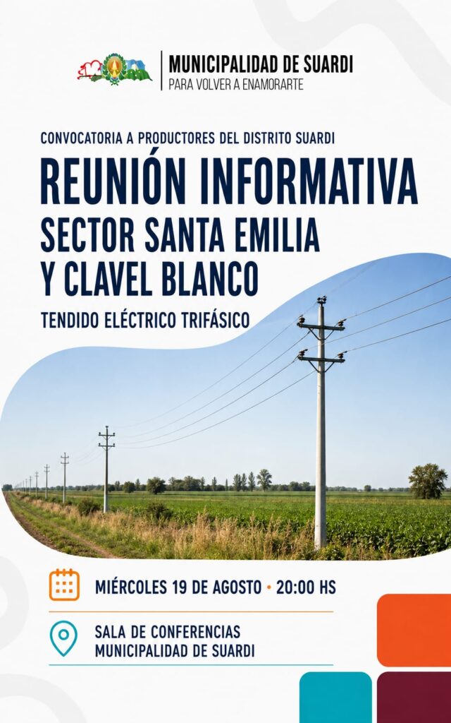 REUNIÓN INFORMATIVA SOBRE EL TENDIDO ELÉCTRICO TRIFÁSICO